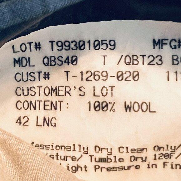 BURBERRY London Men’s 100% Wool Two Vents Stripe Grey Blazer Size 42 Long USA - Picture 12 of 14